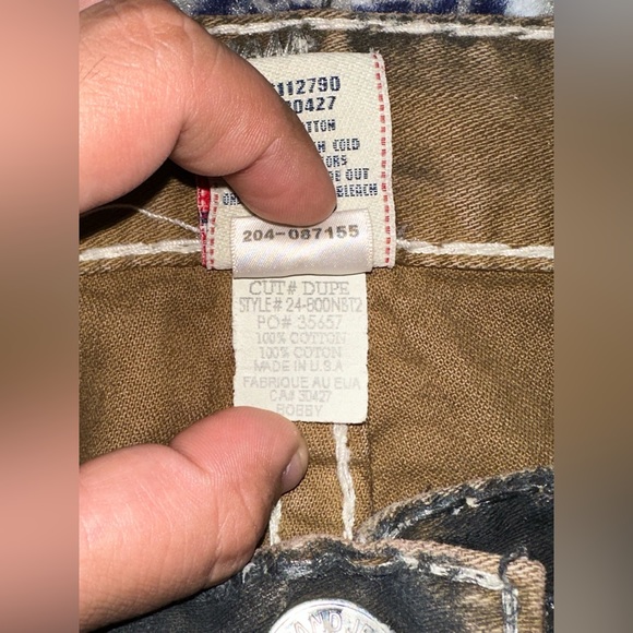 True religion bobby super t jeans size 32 sample/prototype - Picture 6 of 8